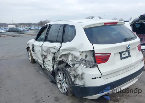 2013 BMW X3 xDrive28I from USA, damaged, VIN 5UXWX9C58D0A28783